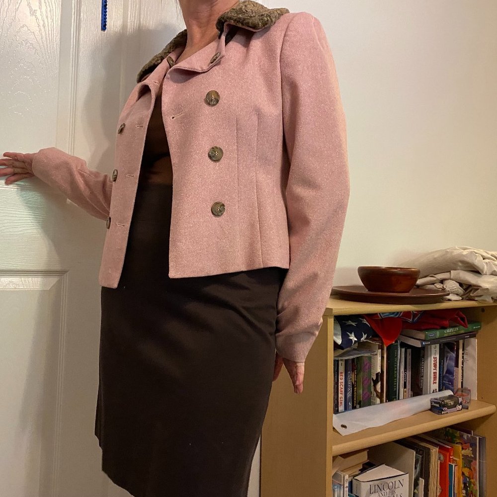 Benetton, size 2, pink jacket